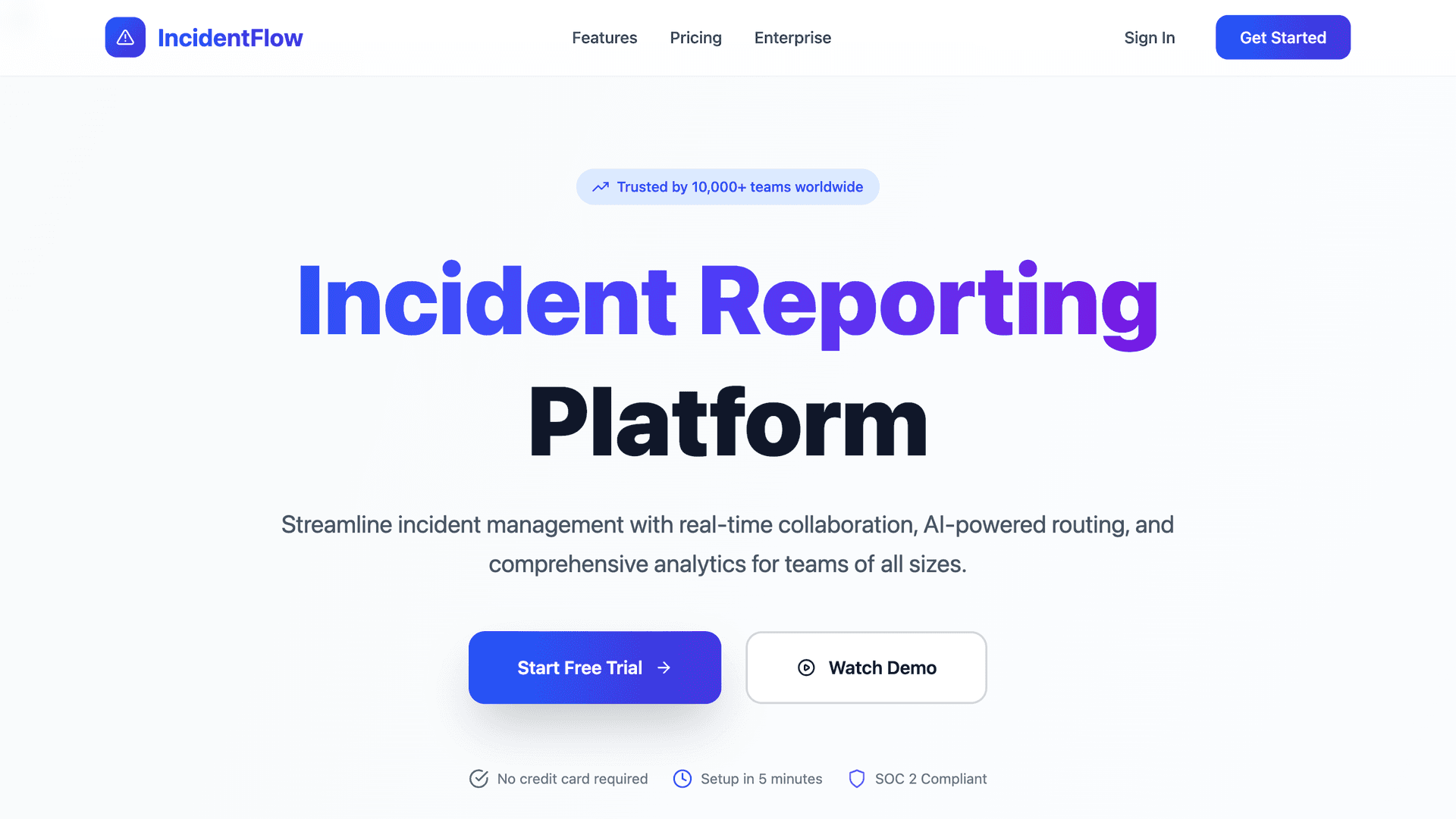 Incidence Reporting System